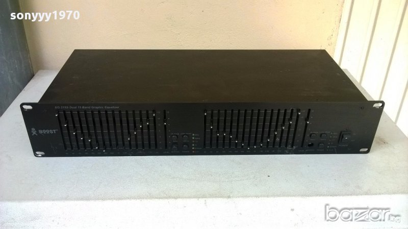 Boost eq-215s dual 15 band equalizer-профи-внос швеицария, снимка 1