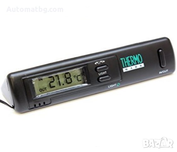 Термометър, дигитален за измерване на външна и вътрешна температура, -50°C до +70°C, със сонда, снимка 1