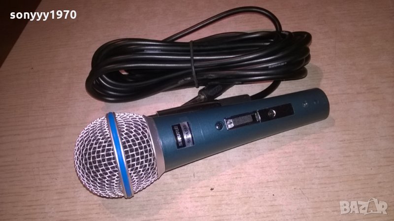 shure BETA 58 mic+shure кабел с жак и букса-внос швеицария, снимка 1