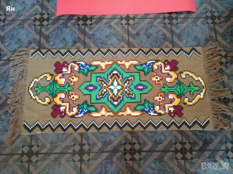 Старо Българско Тъкано Извезано Пано/Гоблен/Каре/Килимчe, снимка 1