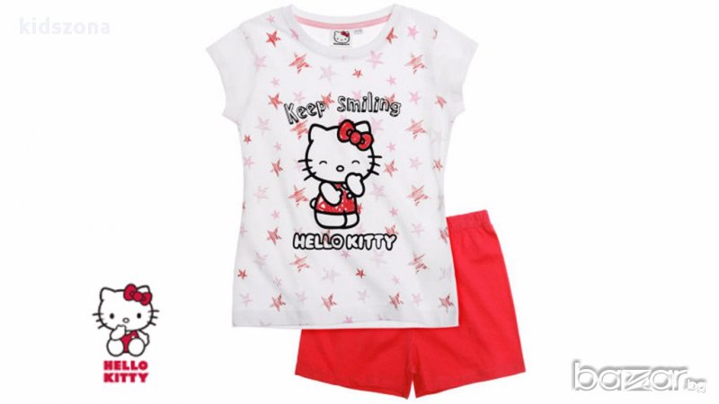 Детска пижама Hello Kitty к. р. за 6 и 8 г. - М1-3, снимка 1