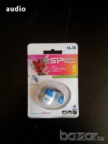 Продавам  USB флаш памет Silicon Power T07 Touch White 8GB, снимка 1