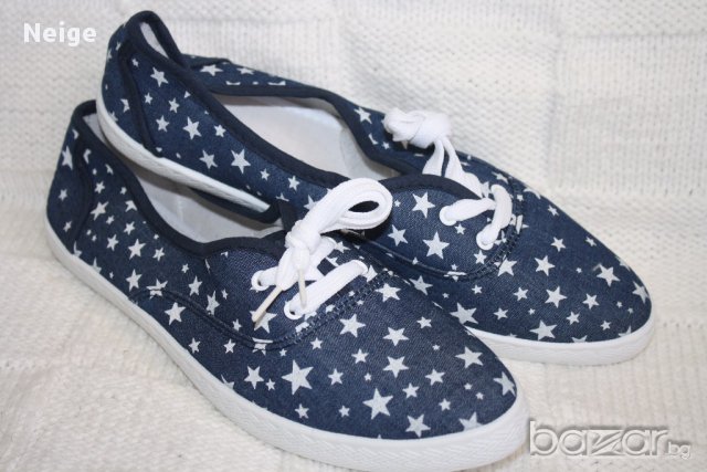 Нови Dorothy Perkins кецове на звездички, 7УК, 40 номер, снимка 1