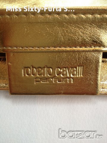 ROBERTO CAVALLI-нова златиста чанта-42 см. х 41 см. & с парфюмна мостра CAVALLI , снимка 8 - Чанти - 16470983