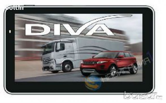 GPS НАВИГАЦИЯ DIVA 5019 HD EU 800 MHZ 256 RAM 8GB ЗА КАМИОН/ КОЛА, снимка 1