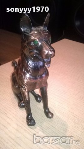 Куче/вълк-метална запалка-17/17/6см-внос швеицария, снимка 7 - Антикварни и старинни предмети - 16160595