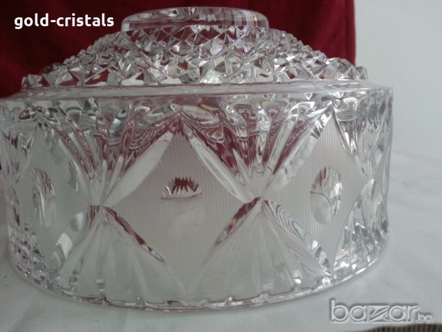 кристална купа , снимка 7 - Антикварни и старинни предмети - 19854614