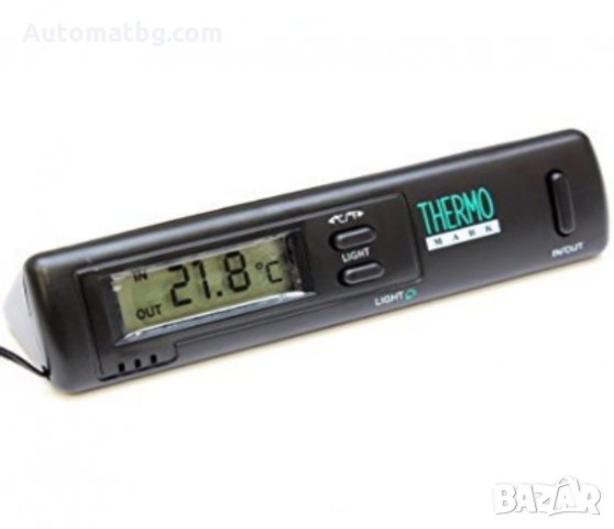 Термометър, дигитален за измерване на външна и вътрешна температура, -50°C до +70°C, със сонда, снимка 1 - Аксесоари и консумативи - 24092264