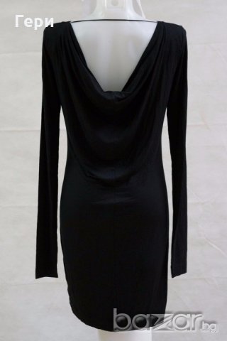 Черна рокля с цип марка PHARD - S, снимка 3 - Рокли - 18425743