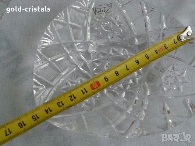 кристални чинии полски кристал Виолета , снимка 8 - Антикварни и старинни предмети - 23521424