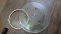 Чиния за микровълнова с различни диаметри и пластмасовите колелца, снимка 1 - Печки, фурни - 11487823