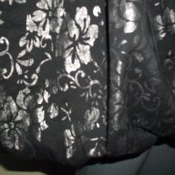 Зашеметяваща дизайнерска пола "Units" в сребрист флорален принт, снимка 6 - Поли - 14585414