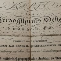 Стара карта на Австрия 1845 г/29 части, снимка 7 - Антикварни и старинни предмети - 21178105