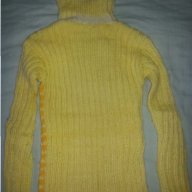 Ръчно изработен пуловер в жълто, снимка 2 - Други - 16341306