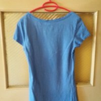 Дам.тениска-"ESPRIT"-/памук/,цвят-св.синя. Закупена от Германия., снимка 2 - Тениски - 21958474