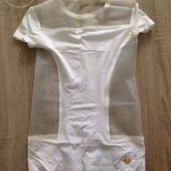 Frankie Morello бяла блуза от найлон и памук, снимка 1 - Тениски - 11169993
