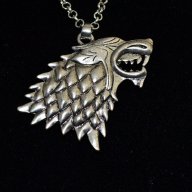 Колие Вълк oт Игра на Тронове дом Старк / Game Of Thrones Wolf House Stark, снимка 4 - Колиета, медальони, синджири - 11070812