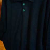 Мъжки пуловер тъмносин с 3 копчета размер XXL-XXXL, снимка 5 - Блузи - 15980413