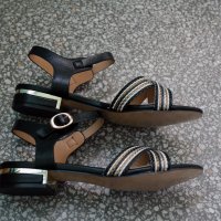Дамски сандали, нови, с кутия, черни, снимка 8 - Сандали - 25769839