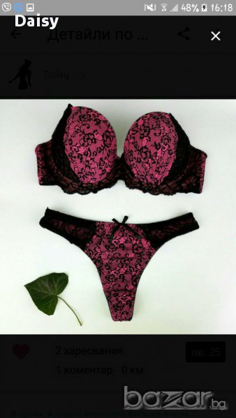 Комплект сутиен и прашки, снимка 1