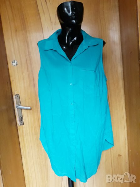 Тюркоазена риза туника без ръкав ХХЛ , снимка 1