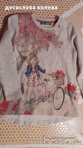 блуза - момиче с колело, снимка 1