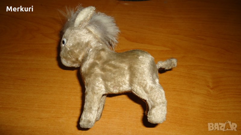 Стара механична играчка магаренце, снимка 1