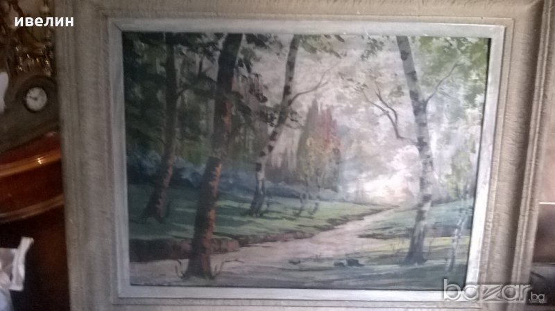 стара картина-пейзаж, снимка 1
