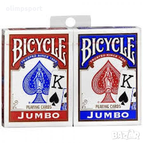 Карти за игра Bicycle  покер размер. Jumbo (голям) индекс. нови оригинални  , снимка 1