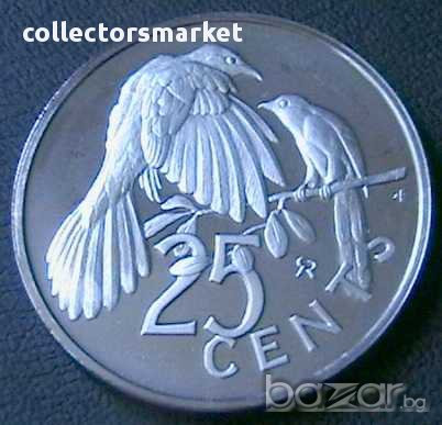 25 цента 1974 PROOF, Британски Вирджински острови, снимка 1