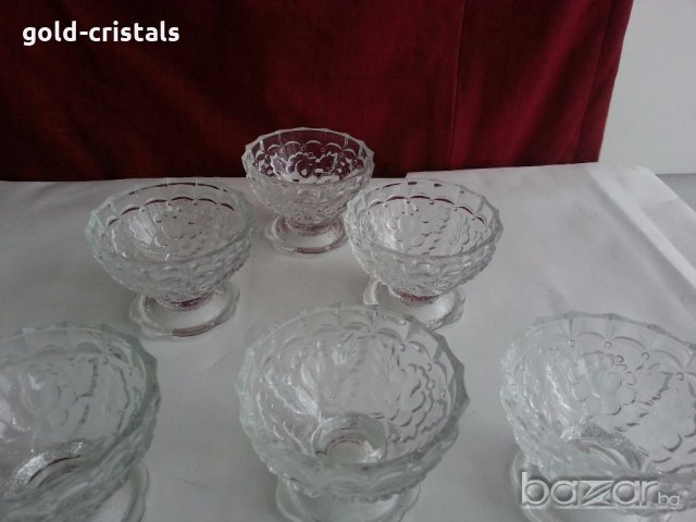 кристални купички за ядки сладолед сосове , снимка 10 - Антикварни и старинни предмети - 20415858
