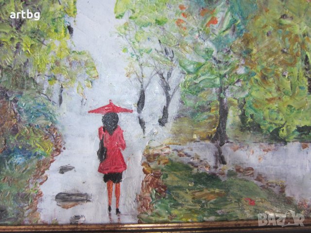 Автентична картина "Сама", снимка 4 - Картини - 24805944