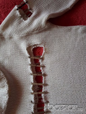 Пуловер с карфици, снимка 2 - Блузи с дълъг ръкав и пуловери - 16941534
