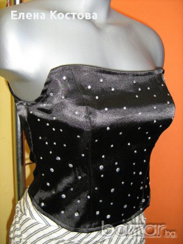 Бюстие с камъни XS , снимка 2 - Корсети, бюстиета, топове - 10514503