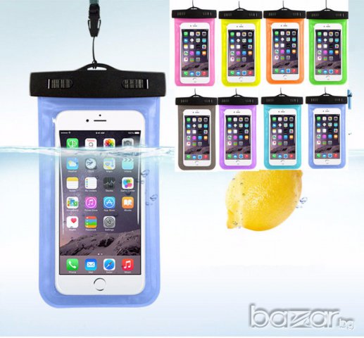  Универсален водоустойчив калъф за телефон/фотоапарат+каишка (Много цветове)