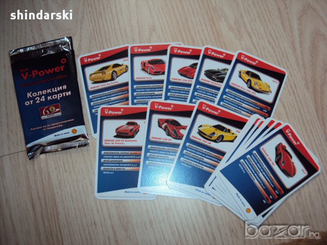 Колекция от карти с коли Ферари, снимка 2 - Други ценни предмети - 10691414