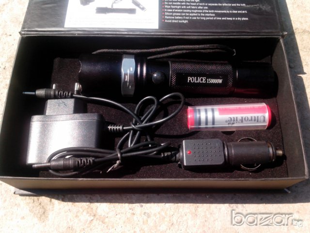 Промоция !!! Нов - Усилен Уникален фенер акум. 12 V – 220 V 150000w!!!