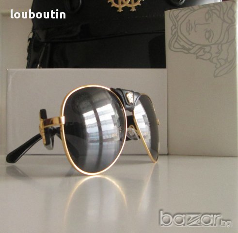 Налични Versace VE2150 black gold слънчеви очила UV 400 защита реплика, снимка 4 - Слънчеви и диоптрични очила - 13949254