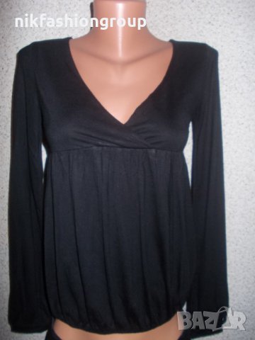 Черна блузка H & M , XS, S размер, снимка 1 - Блузи с дълъг ръкав и пуловери - 23546965