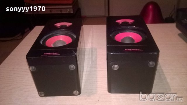 sonicgear-тонколони 2бр-16х9х8см-внос англия, снимка 15 - Тонколони - 19574618