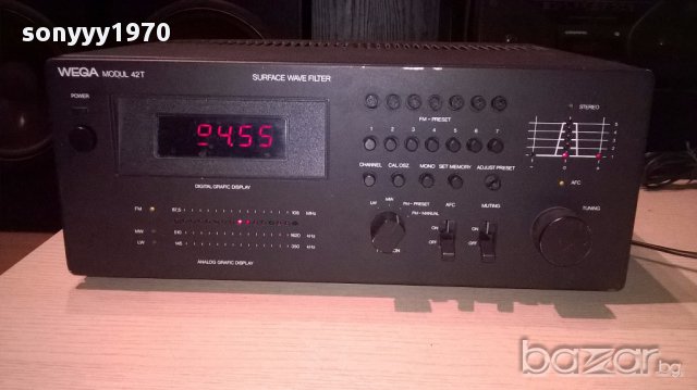 Wega modul 42t hifi tuner-west-germany-внос швеицария, снимка 6 - Ресийвъри, усилватели, смесителни пултове - 14606998