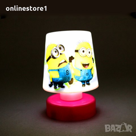 LED нощна лампа - миниони, снимка 7 - Настолни лампи - 22734173