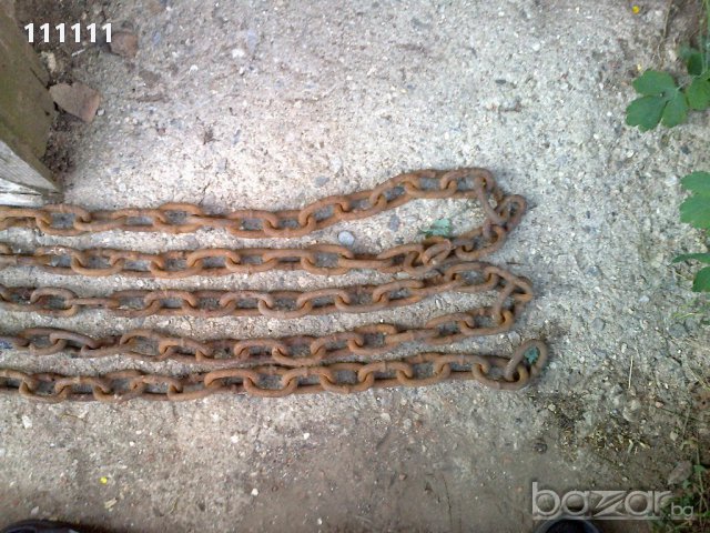 Синджир дължина 4м. дебелина 1см., снимка 6 - Индустриална техника - 15871327