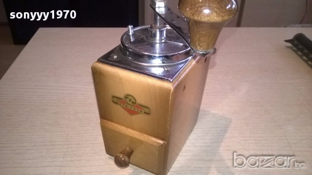 Kym=kym-красива ретро мелница-17х11х8см-внос швеицария