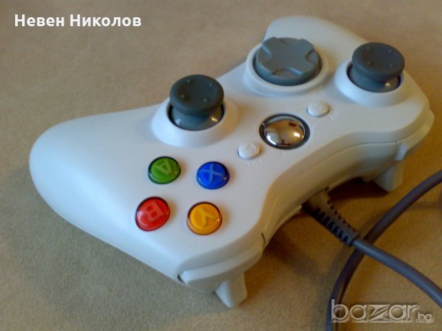 НОВ Xbox360 контролер, с кабел - БЯЛ