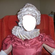 Дамска бяла перука в старинен стил 18 век, снимка 4 - Аксесоари за коса - 12021932