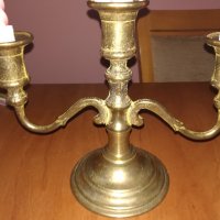антика ретро свещник от швеицария-цвят злато, снимка 1 - Антикварни и старинни предмети - 20248030
