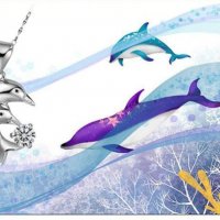 Дамско сребърно колие с формата на делфин Модни аксесоари 2017 посребрен, снимка 6 - Колиета, медальони, синджири - 19479839