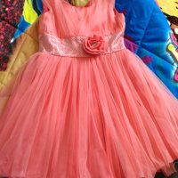 Детска рокля в корал, снимка 1 - Детски рокли и поли - 22918934