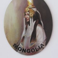  Автентичен метален магнит от Монголия-серия-54, снимка 1 - Колекции - 25851874